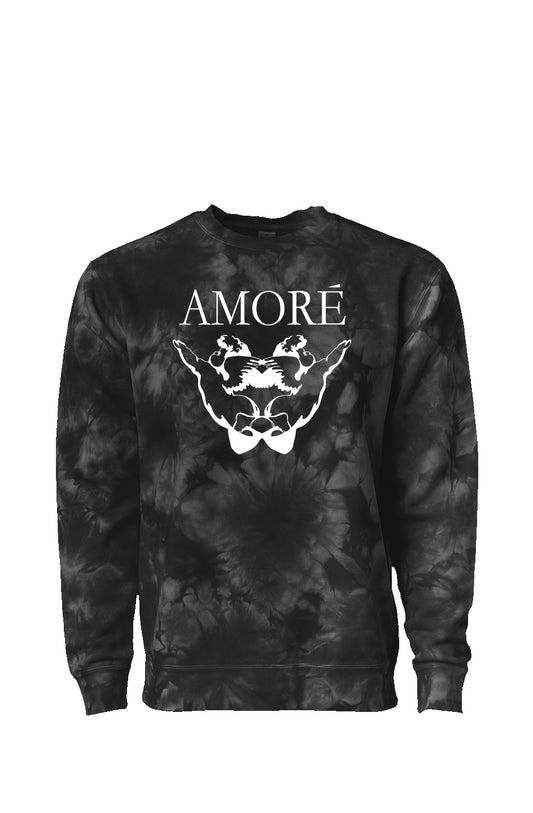 AMORE Tie Dye Crewneck Sweatershirt